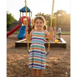 HANNA ANDERSON Multicolor‎ Striped Sundress